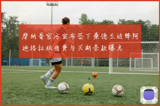 摩纳哥官方宣布签下桑德兰边锋阿迪格拉租借费与买断条款曝光